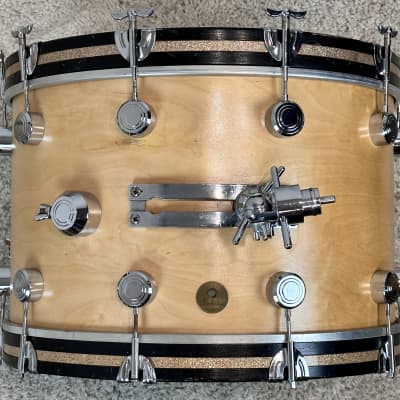 George Hayman 22/13/16/5.5x14" Vibrasonic Drum Set - Refinished Natural Maple image 6