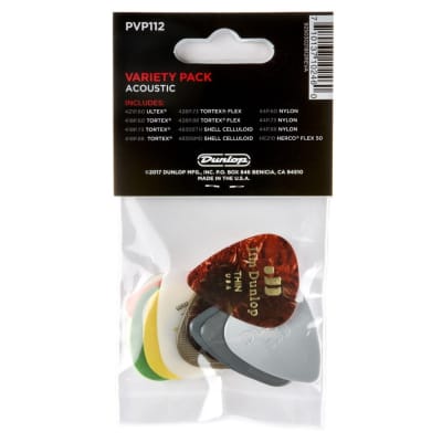 Dunlop PVP112 Acoustic Player's Guitar Pick Variety Pack, 12-Pack image 2