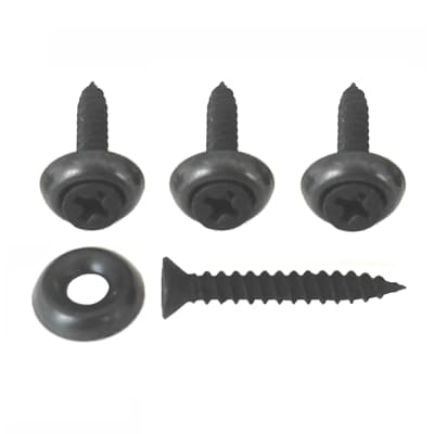 Black Plated Back Screws and Cup Washers for Thomas Vox Amp Heads - Set of Four