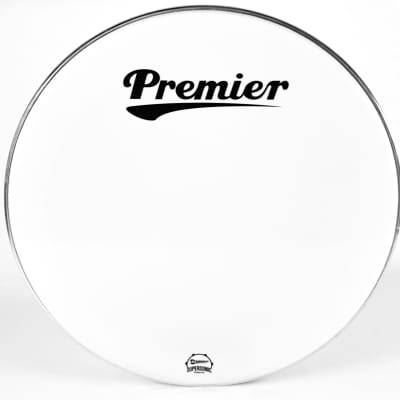 Premier 22" Bass Drum Resonant Head White image 1
