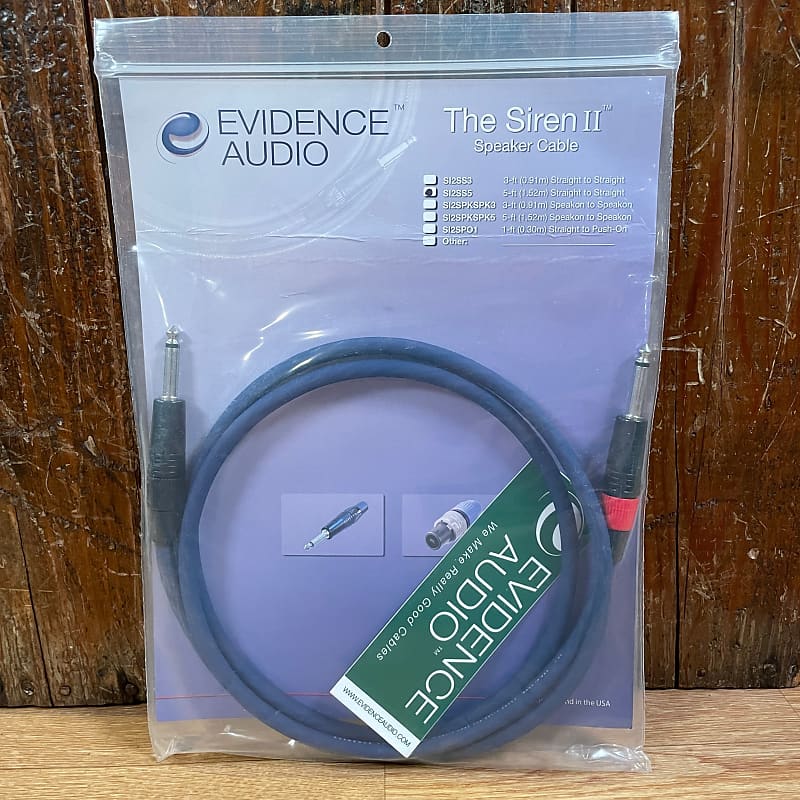 Evidence Audio The Siren II 5 Foot Speaker Cable NOS Reverb