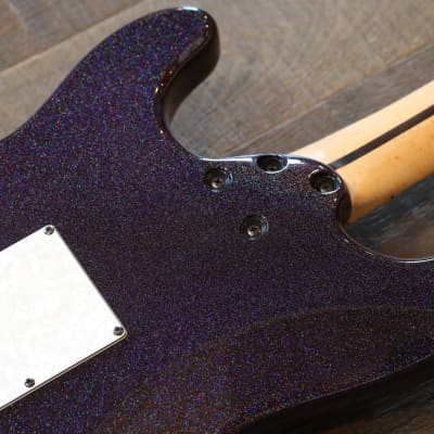 Benford Guitars Modern S Double-Cut Electric Guitar Purple Sparkle w/ Birdseye Maple Neck + OGB imagen 14