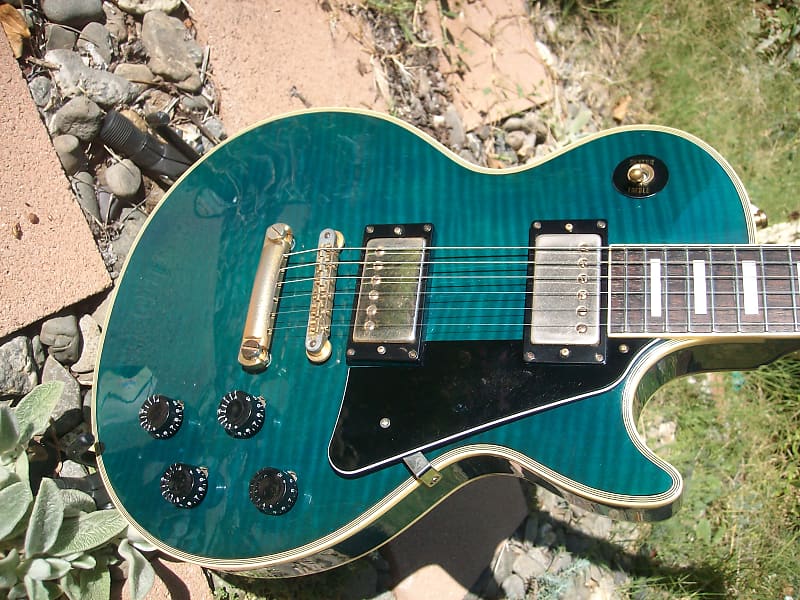 Burny RLC Custom Limited Model RARE !! 1987 Transparent Blue