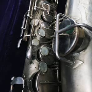 1924 Buescher True Tone Low Pitch Alto Saxophone Original Case & Mouthpiece image 11