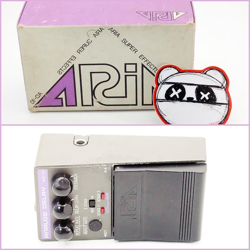 Aria AD-10 Delay w/Box | 1980s Dual Stage Analog Delay (made in Japan) |  Fast Shipping!