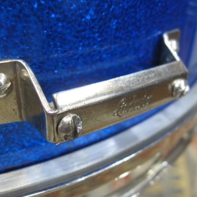 Ludwig 4x14 Down Beat Snare Drum (Lot12312-9293) 1964 - Blue Sparkle image 8