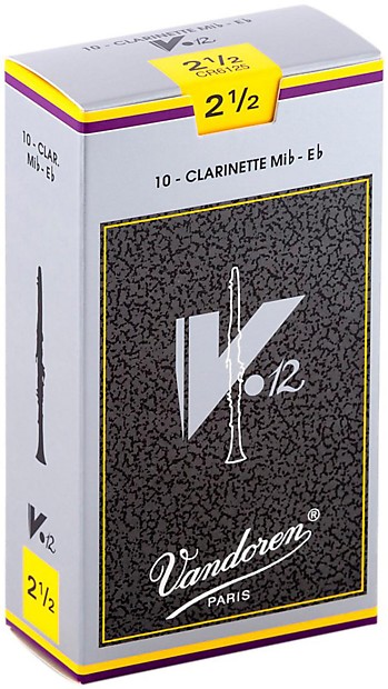 Vandoren CR6125 V12 Series Eb Clarinet Reeds - Strength 2.5 (Box of 10) image 1