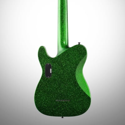 ESP LTD SCT-607B Stephen Carpenter Baritone Electric Guitar, 7-String, Green Sparkle image 5