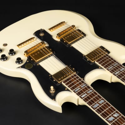 1992 Gibson EDS-1275 Alpine White GH | USA Doubleneck Vintage SG Gold Hardware Eagles | OHSC image 9