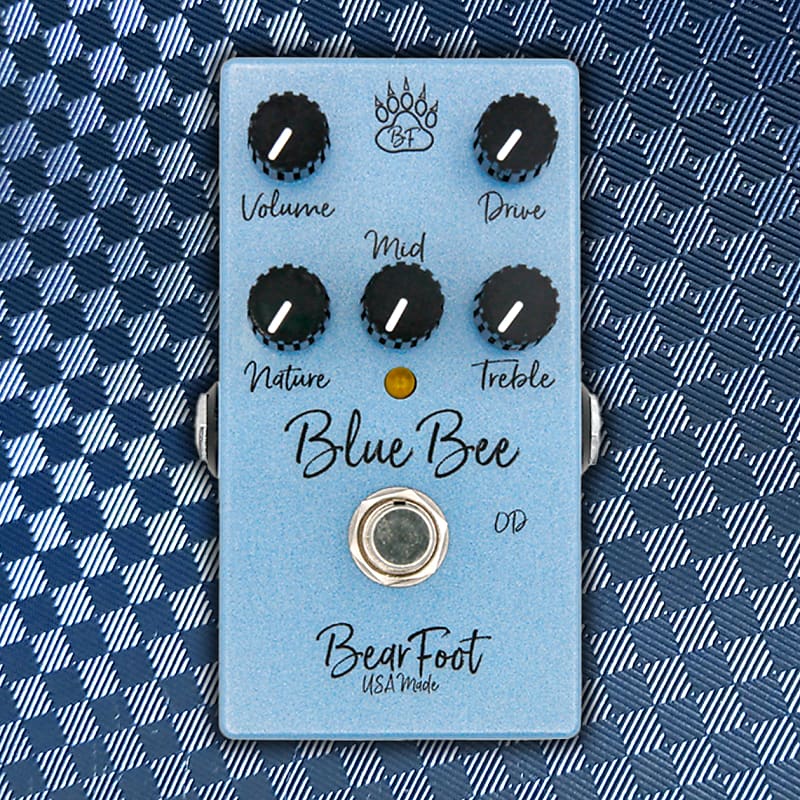 NEW 2024 BLUE BEE Bass Overdrive by BearFoot FX! "The Ultimate Bearfoot Blueberry OD!" **FREE SHIPPING!** image 1
