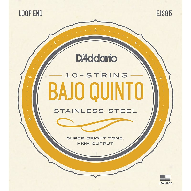 D'Addario EJS85 Stainless Steel Bajo Quinto Strings image 1