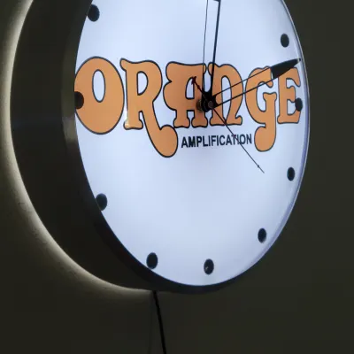 Orange Amplification Dealer Style Light Up Clock Killer Cool Mancave/Garage Item image 2