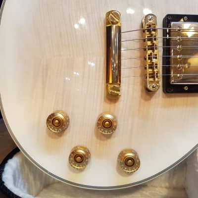 2013 Gibson Les Paul Supreme Whiteburst Mahogany Chamber Chambered LP FlameMaple image 7