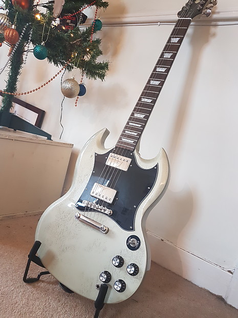 Epiphone Limited Edition SG - 1966 G-400 Pro 'TV Silver' | Reverb
