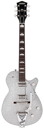 Gretsch G6129T 89VS Vintage Select Jet with Bigsby Silver Sparkle with Case image 1