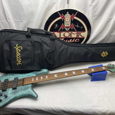 Spector Euro Series Euro5RST euro 5 rst 5-string Bass with Gig Bag - Turquoise Tide for sale