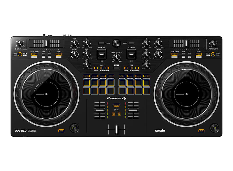 Pioneer DJ DDJ-REV1 Scratch-Style 2-Channel DJ Controller For Serato DJ Lite Black image 1