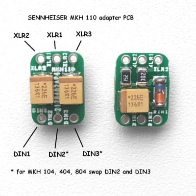 Phantom adapter module for Sennheiser MKH 110, MKH 104, MKH 404, MKH 804 microphones. imagen 3
