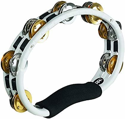 Meinl TMT1M-WH Percussion Hand Held Recording-Combo ABS Tambourine image 1