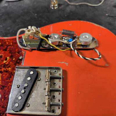 MyDream Partcaster Custom Built - Fiesta Red Relic'Art Hepcat image 12