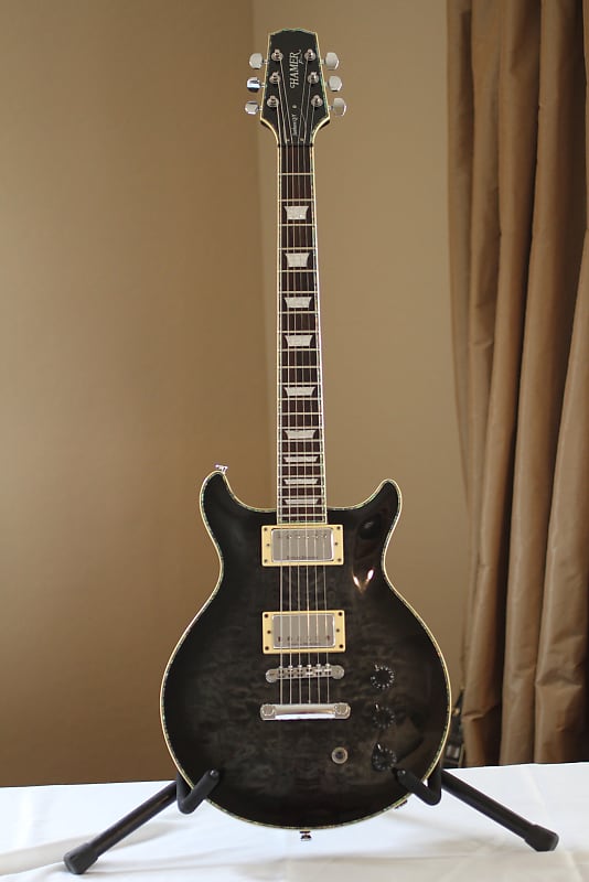 Hamer XT Series Sunburst Q T early 2000s Trans blue quilt