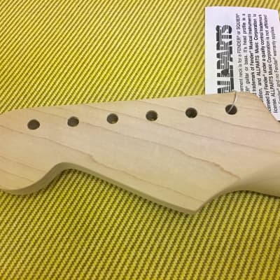 SRO Allparts Fender Licensed Unfinished Maple Stratocaster Guitar Neck W/ Rosewood Fingerboard image 4
