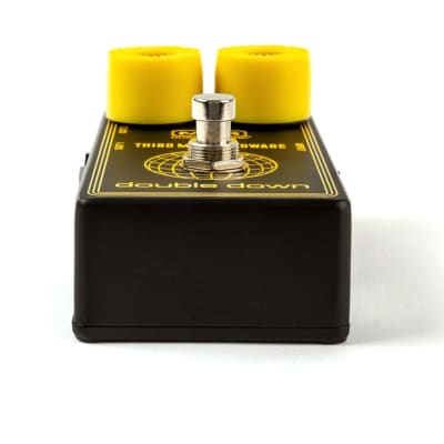 MXR CSP042 Third Man Hardware Double Down Boost Pedal  Black w/yellow knob covers. New! image 3