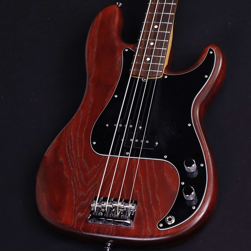 Fender USA American Standard Ash Stain Precision Bass Wine Red  (S/N:US12024894) (06/30)