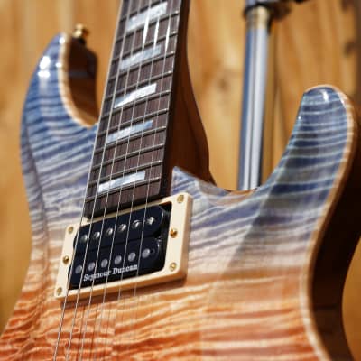 ESP Custom Shop Mystique Custom NT FM Blue Red Fade Burst 6-String Electric Guitar (NOS) w/ Case image 9