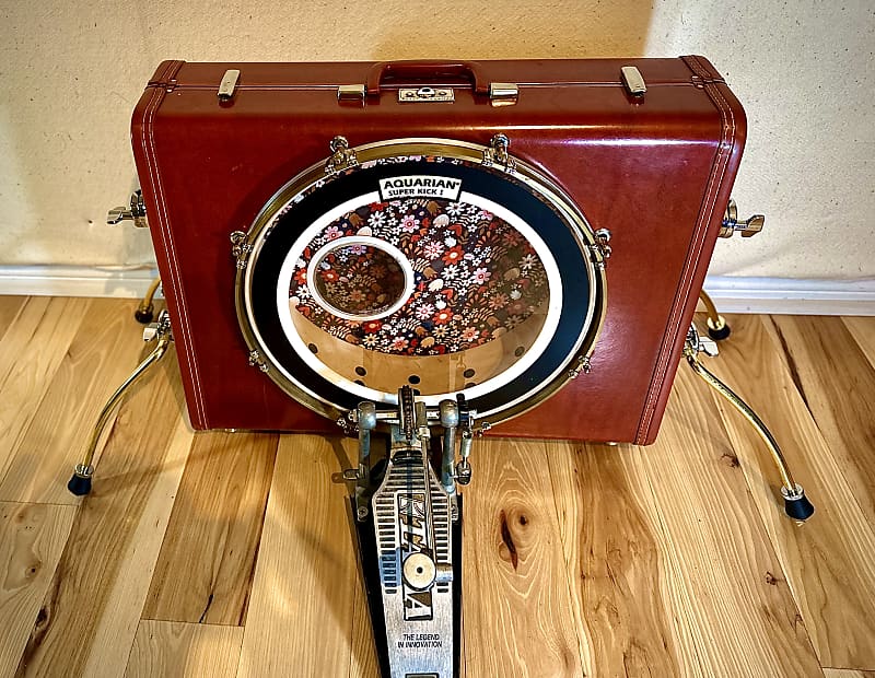 Samsonite 16" Custom Suitcase Kick Drum 2018 Worn Cherry Reverb