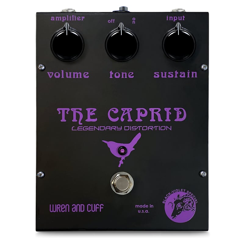 Wren and Cuff OG Black-Violet Caprid Fuzz Effects Pedal image 1