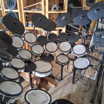 Double kit, each side all matching, Roland with TD10 module +