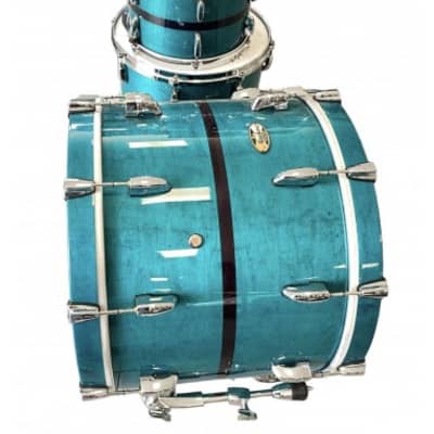 PEARL MASTERS MAPLE PURE MP4C924XSP-S AQUA TURQUOISE STRIPE USATA image 5