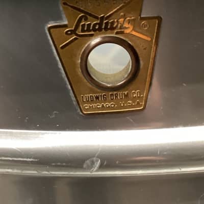 Steve Smith's Ludwig - 14"x5" Acrolite Snare Drum 1968. Authenticated! image 5