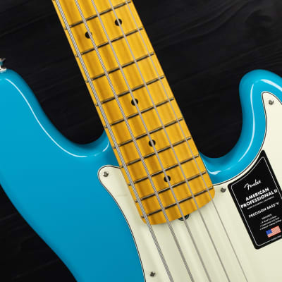 Fender American Professional II Precision Bass V MN - Miami Blue image 21