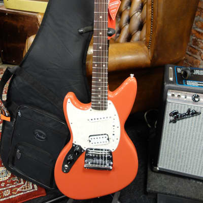 Fender Kurt Cobain Jag-Stang Left-Hand Fiesta Red for sale