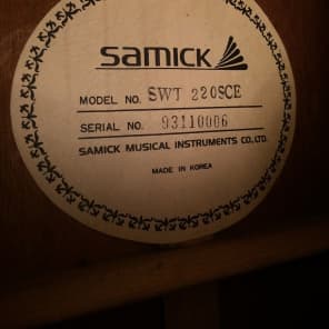 Samick SWT 220SCE 1993 Satin Finish image 8