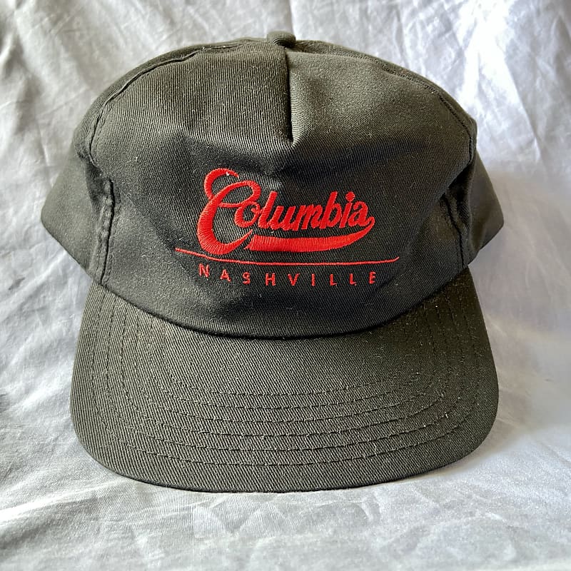 Vintage 'Columbia Nashville' Black/Red Logo Baseball Cap USA