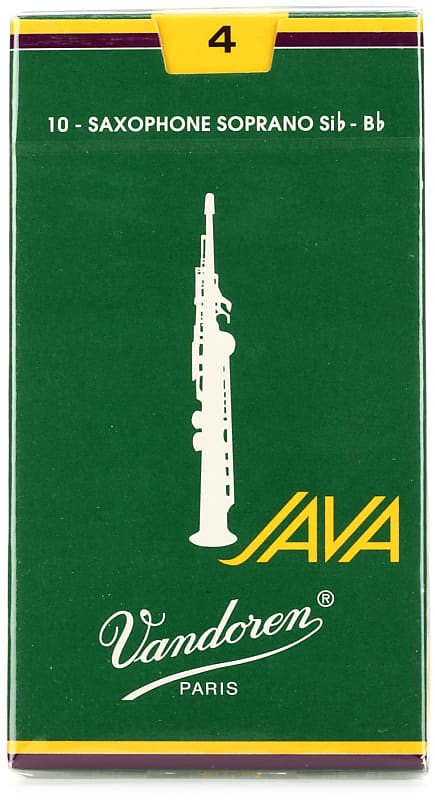 Vandoren SR304 - JAVA Soprano Saxophone Reeds - 4.0 (10-pack) image 1
