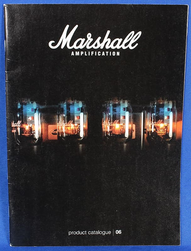 2006 Marshall Electric Guitar Amplifier Amp Catalog 47pg Reverb