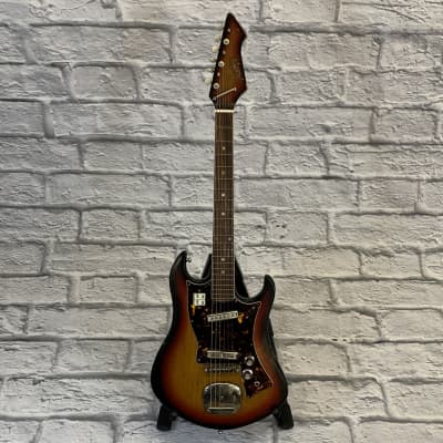 Vintage Norma 1960s 2-Pickup Electric Guitar Sunburst image 2