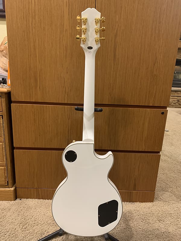 Epiphone Les Paul Custom Left-Handed Alpine White | Reverb