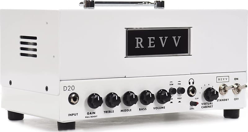 Revv D20 Lunchbox Guitar Tube Amplifier Head White Reverb