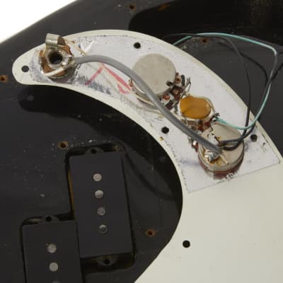 Vintage Fender Precision Bass Custom Color Black 1970 image 9