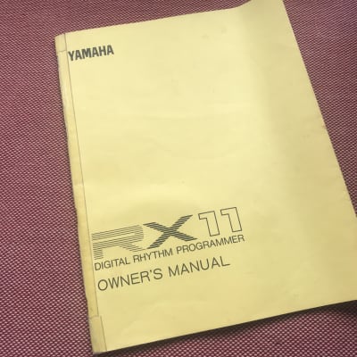 Yamaha RX11 Digital Rhythm Programmer 1984 MANUAL - Black