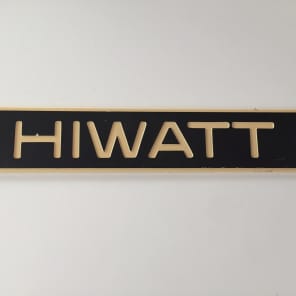 Hiwatt Amp Logo Plate late 1970s image 1