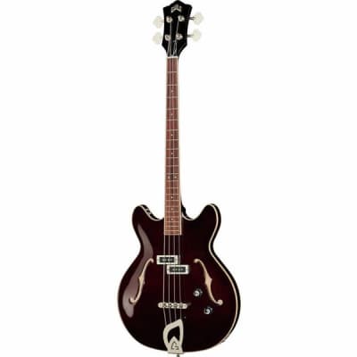 Guild Starfire I Bass Semi-Hollow Body Double-Cut, Short-scale Vintage Walnut for sale