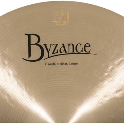 Meinl 14” Byzance Traditional Medium Hi Hat Cymbal Pair B14MH image 10