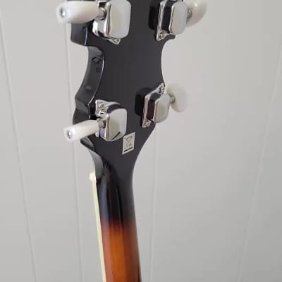 Washburn B10-A  - Americana Series 5 String Resonator Banjo w/ Floral-Style Inlays image 5
