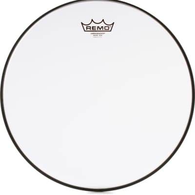 Roc-N-Soc Manual Spindle Drum Throne - Original Saddle Black  Bundle with Remo Ambassador Hazy Snare-side Drumhead - 14 inch image 3